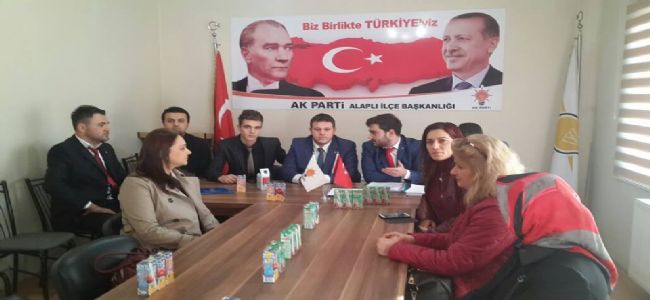 CİHAN TURAN, AK PARTİ ALAPLI İLÇE GENÇLİK KOLLARI BAŞKANLIĞINA SEÇİLDİ